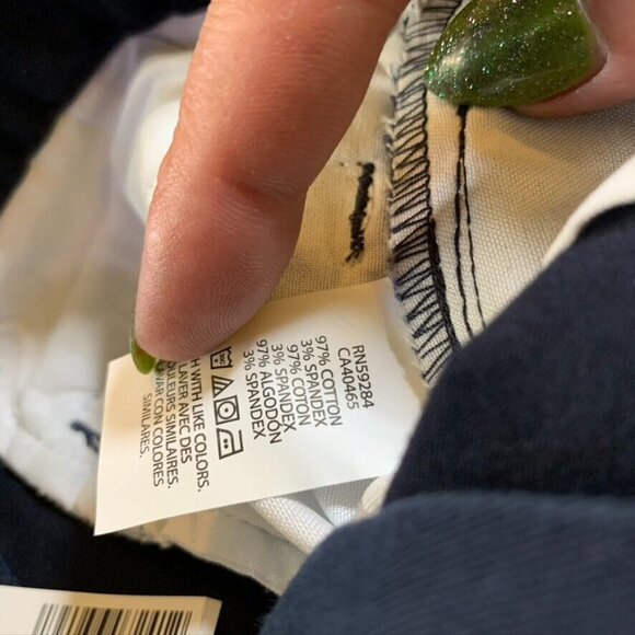 Childrens Place Unisex Kids 10 Chino Pants Navy Blue Straight Leg School Uniform - Picture 6 of 12